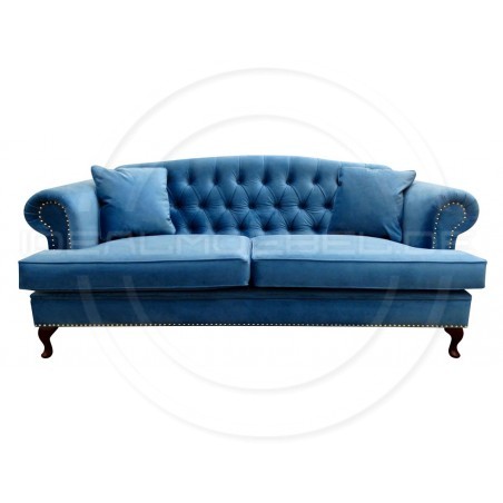 Chesterfield Sofa Dorset Ludwik Samt 3-Sitzer