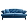 Chesterfield Sofa Dorset Ludwik Samt 3-Sitzer