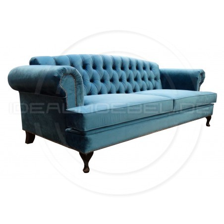 Chesterfield Sofa Dorset Ludwik Samt 4-Sitzer