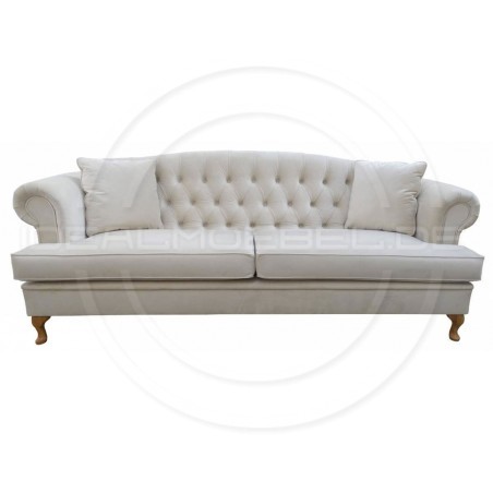 Chesterfield Sofa Dorset Ludwik Samt 4-Sitzer