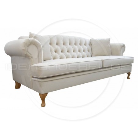 Chesterfield Sofa Dorset Ludwik Samt 4-Sitzer