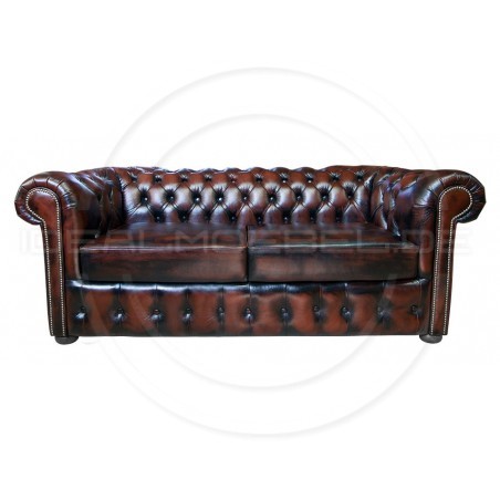 Chesterfield Ledersofa Vintage Classic 3-Sitzer