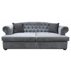 Chesterfield Schlafsofa Dorset Plus mit Schlaffunktion, Samt 3-Sitzer