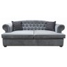 Chesterfield Schlafsofa Dorset Plus mit Schlaffunktion, Samt 3-Sitzer