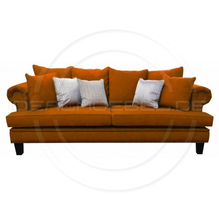 Sofa Dorset Samt 3-Sitzer