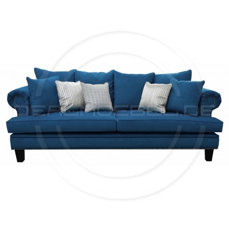 Sofa Dorset Samt 3-Sitzer