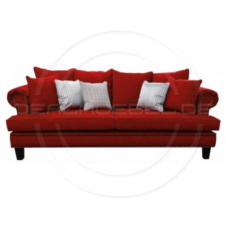 Sofa Dorset Samt 3-Sitzer