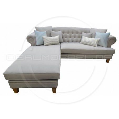 Chesterfield Ecksofa Dorset 250x200 Samt