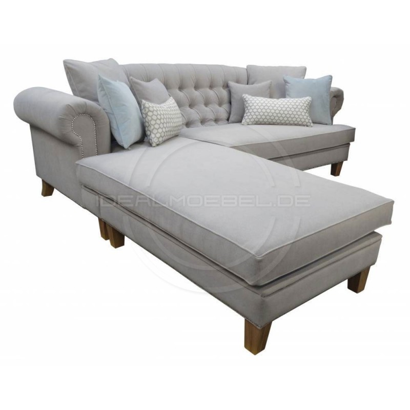 Chesterfield Ecksofa Dorset 250x200 Samt