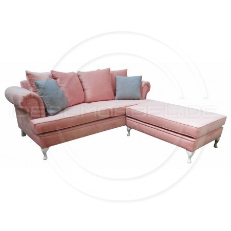 Ecksofa Modulare Dorset Ludwik Samt 235x200