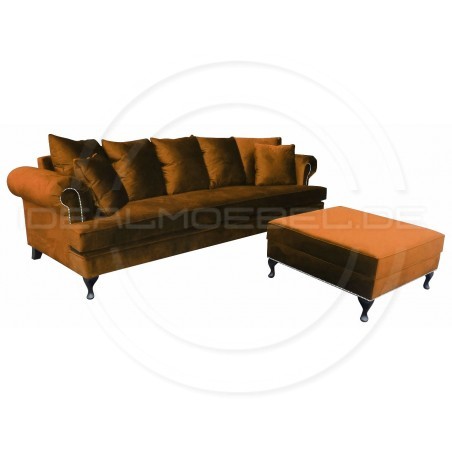 Ecksofa Modulare Dorset Ludwik Samt 250x200