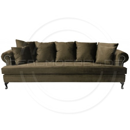 Sofa Dorset Ludwik Samt 4-Sitzer