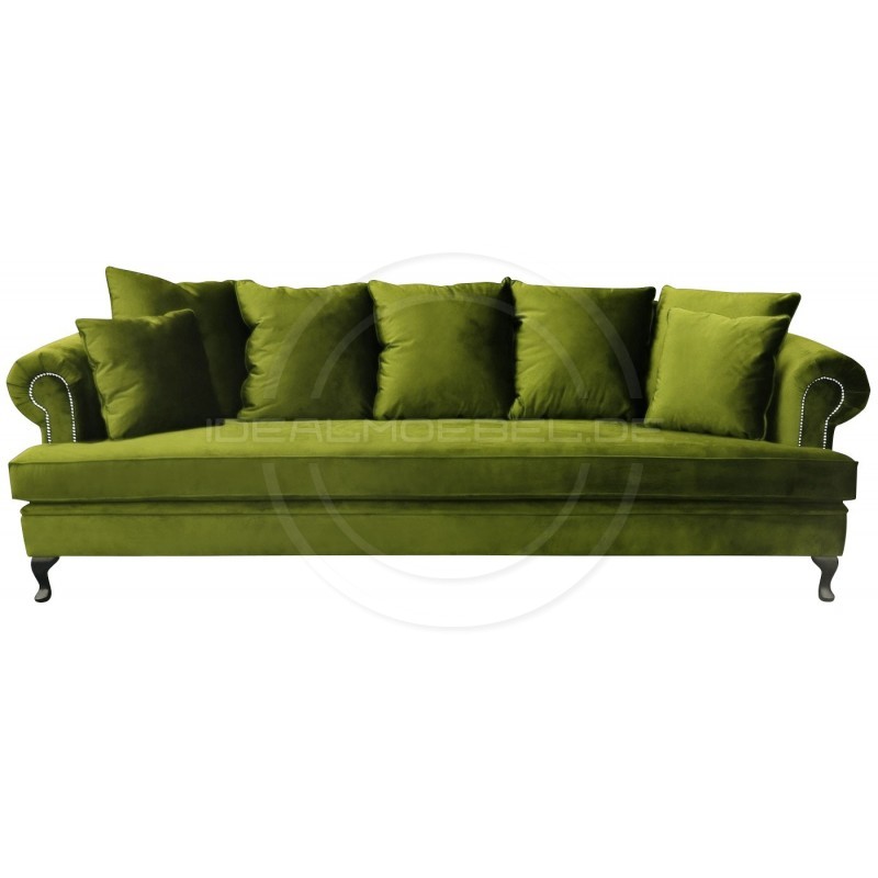 Sofa Dorset Ludwik Samt 4-Sitzer