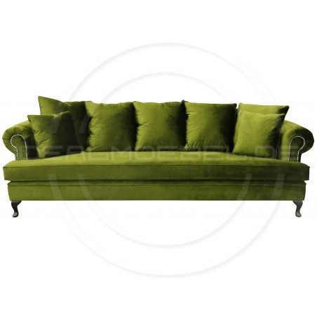 Sofa Dorset Ludwik Samt 4-Sitzer