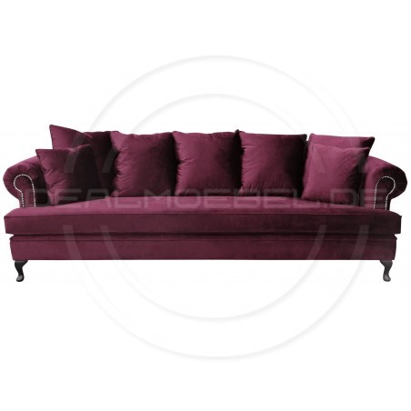 Sofa Dorset Ludwik Samt 4-Sitzer