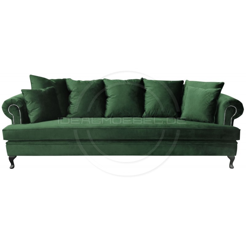 Sofa Dorset Ludwik Samt 4-Sitzer