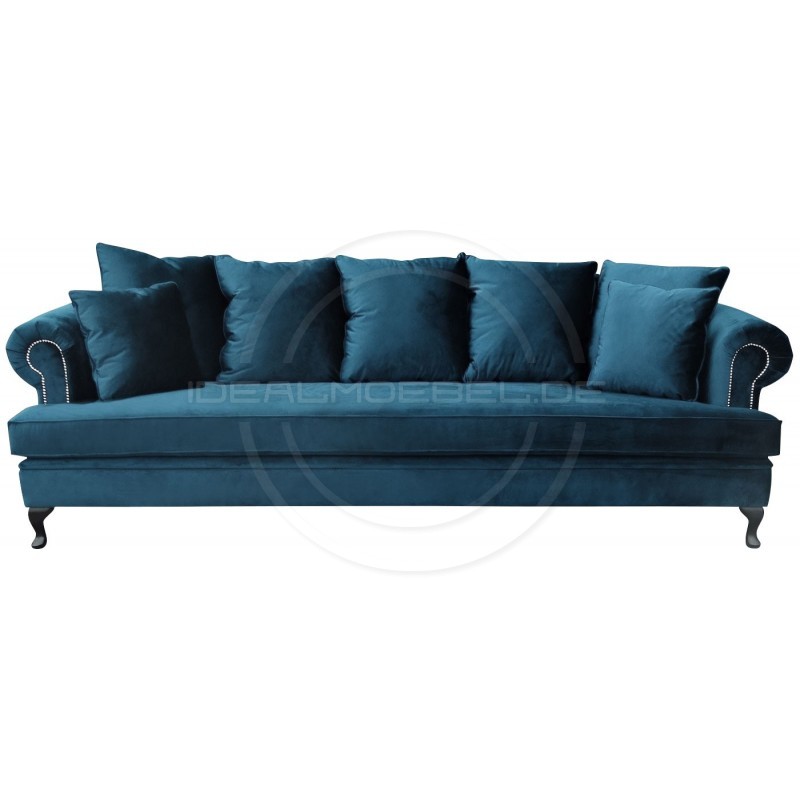 Sofa Dorset Ludwik Samt 4-Sitzer