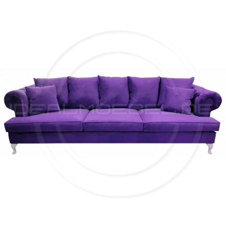 Sofa Dorset Ludwik Pik Samt 4-Sitzer