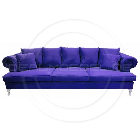 Sofa Dorset Ludwik Pik Samt 4-Sitzer