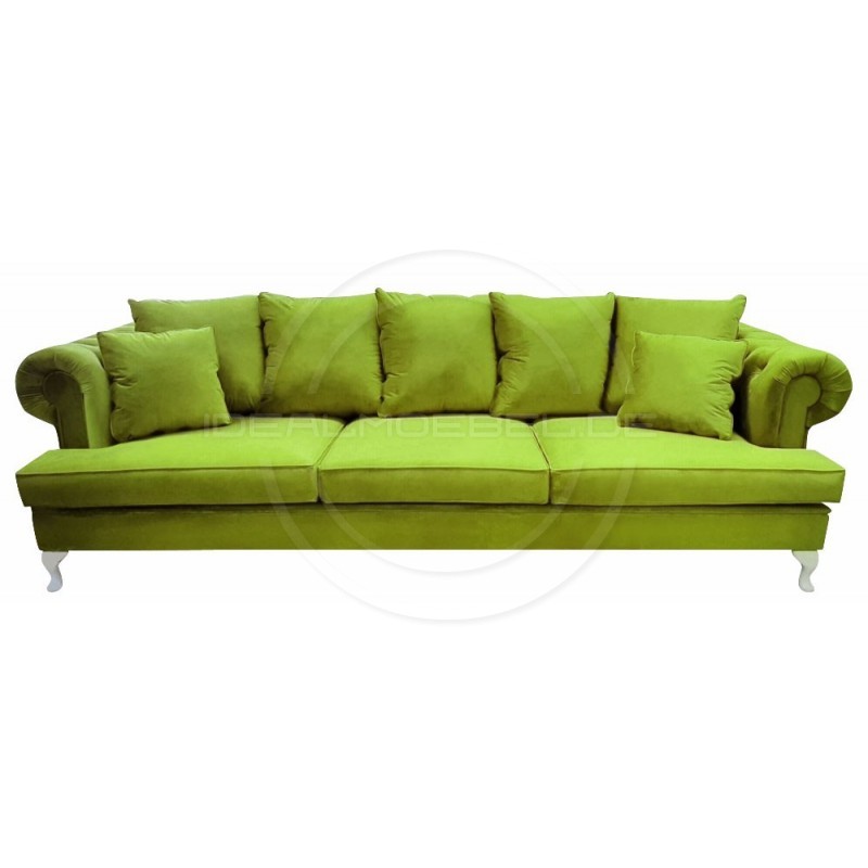 Sofa Dorset Ludwik Pik Samt 4-Sitzer