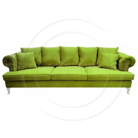 Sofa Dorset Ludwik Pik Samt 4-Sitzer