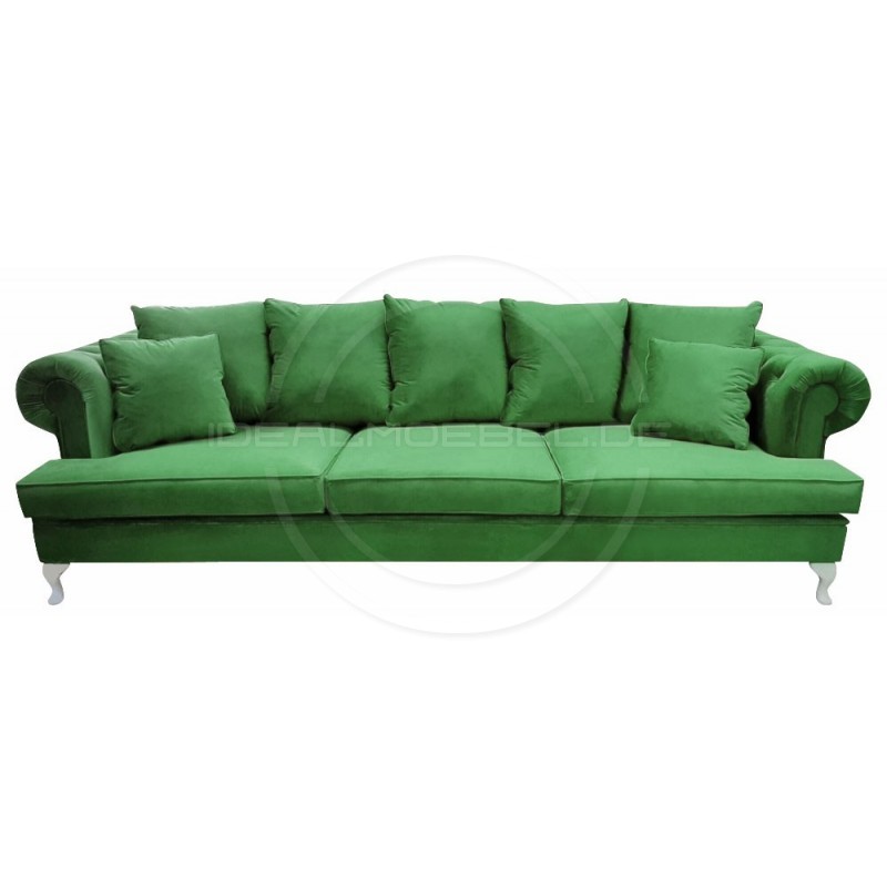 Sofa Dorset Ludwik Pik Samt 4-Sitzer