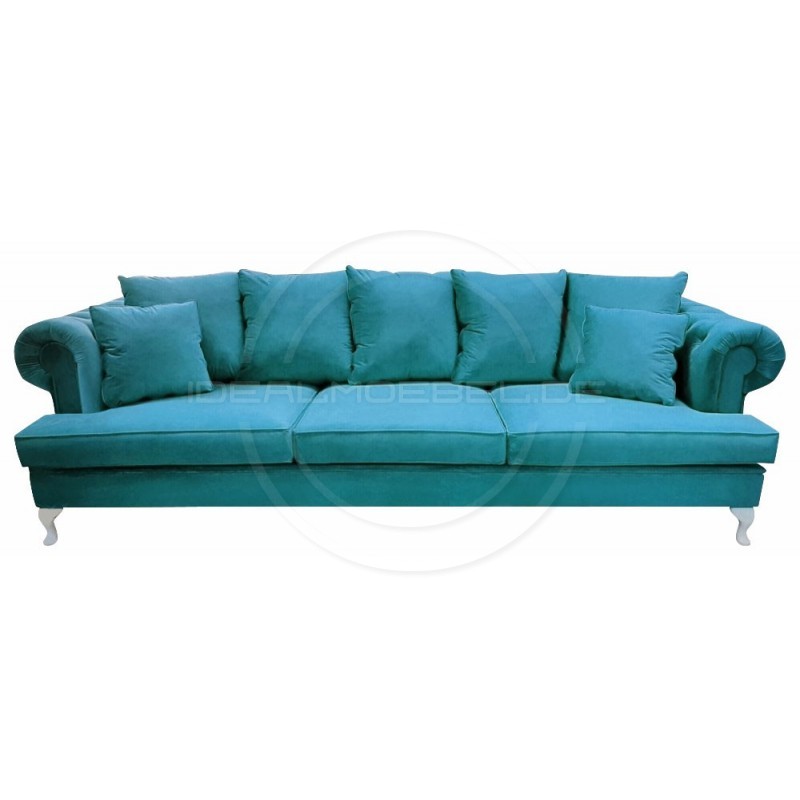 Sofa Dorset Ludwik Pik Samt 4-Sitzer