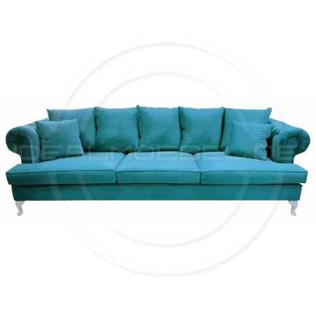 Sofa Dorset Ludwik Pik Samt 4-Sitzer