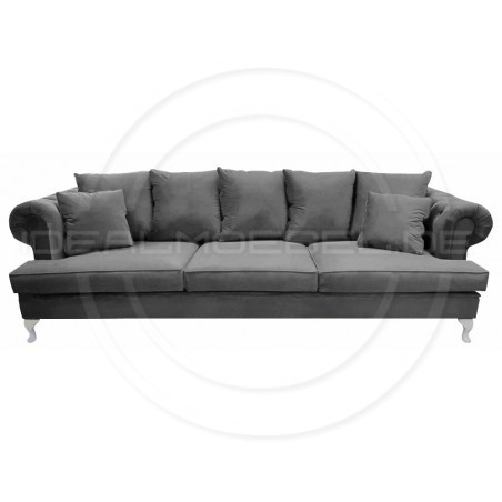 Sofa Dorset Ludwik Pik Samt 4-Sitzer