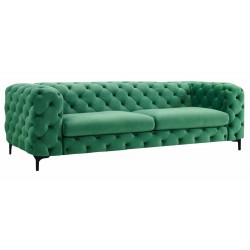 Chesterfield Sofa Full Moon Samt 4-Sitzer
