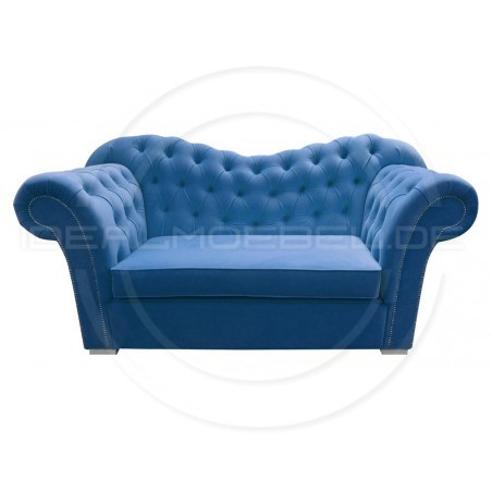 Chesterfield Morland Sofa Samt 2-Sitzer