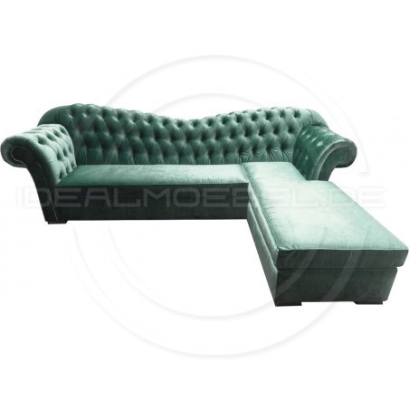 Chesterfield Ecksofa Morland 295x200 Samt