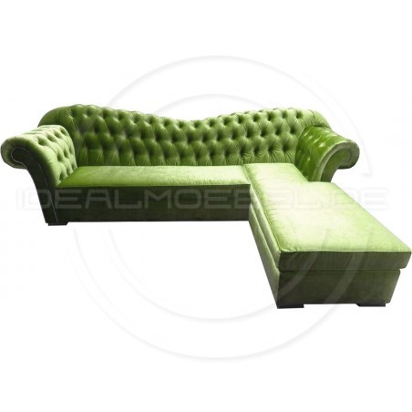 Chesterfield Ecksofa Morland 295x200 Samt