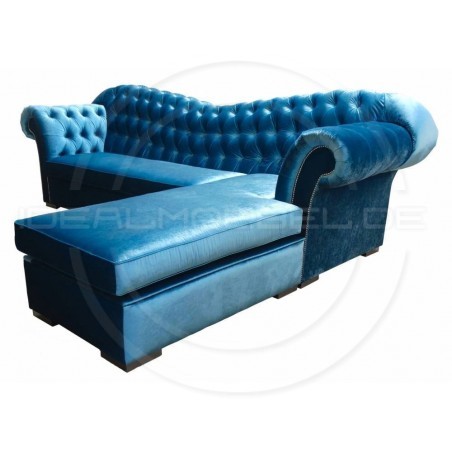 Chesterfield Ecksofa Morland 295x200 Samt
