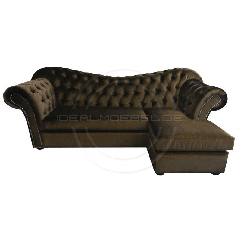 Chesterfield Ecksofa Morland 265x200 Samt