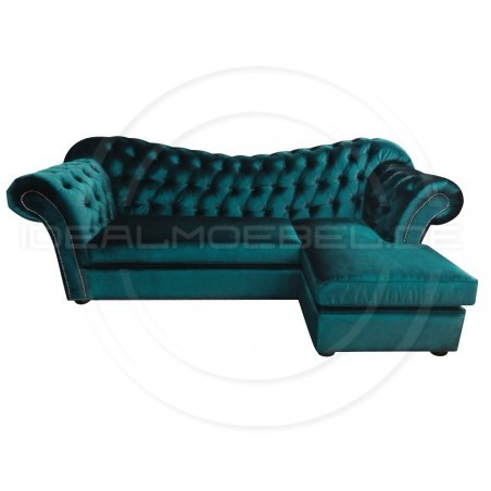 Chesterfield Ecksofa Morland 265x200 Samt