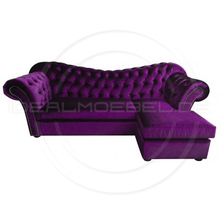 Chesterfield Ecksofa Morland 265x200 Samt