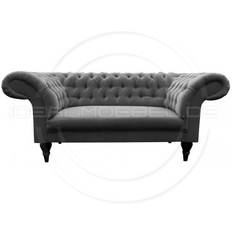 Chesterfield Sofa Belladiva Samt 2-Sitzer