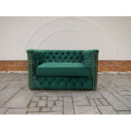 Kleines Chesterfield Schlafsofa Celebrity mit täglicher Schlaffunktion