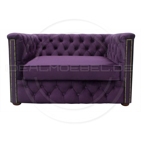 Kleines Chesterfield Schlafsofa Celebrity mit täglicher Schlaffunktion