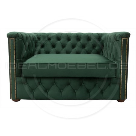 Kleines Chesterfield Schlafsofa Celebrity mit täglicher Schlaffunktion