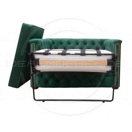 Kleines Chesterfield Schlafsofa Celebrity mit täglicher Schlaffunktion