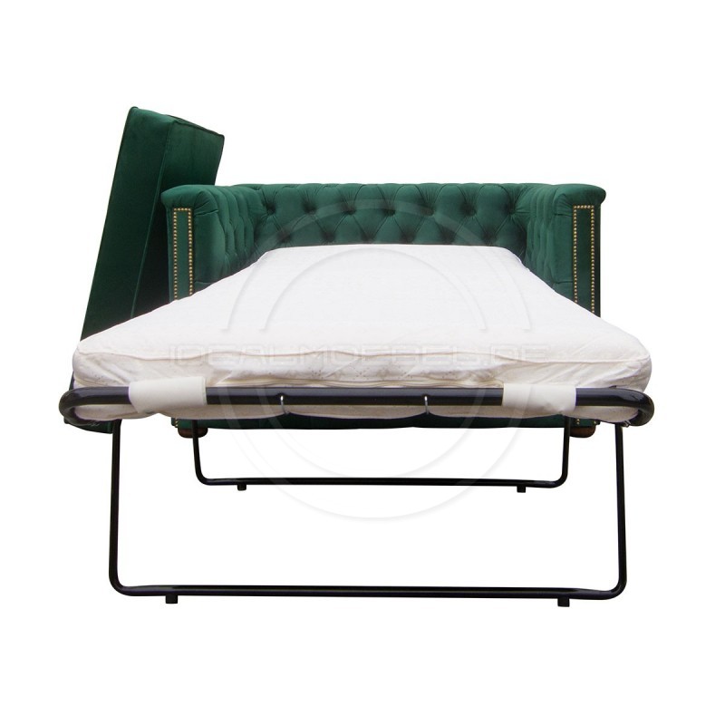 Kleines Chesterfield Schlafsofa Celebrity mit täglicher Schlaffunktion