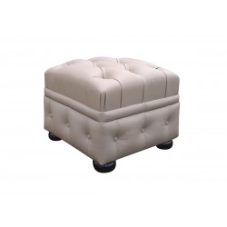 Chesterfield Lederhocker Normal