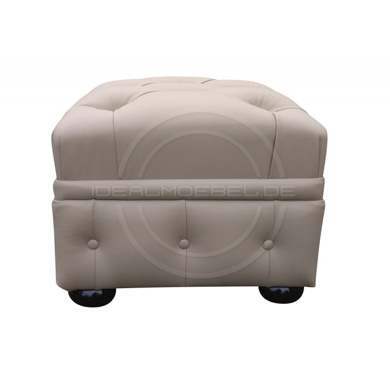 Chesterfield Lederhocker Normal