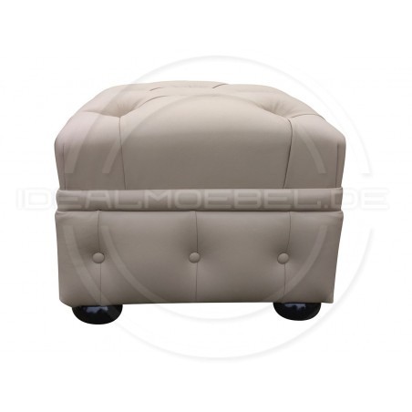 Chesterfield Lederhocker Normal