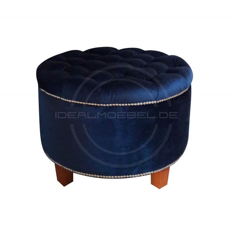 Chesterfield Hocker Eston Samt