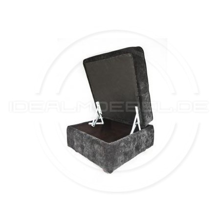 Chesterfield Hocker Classic Samt