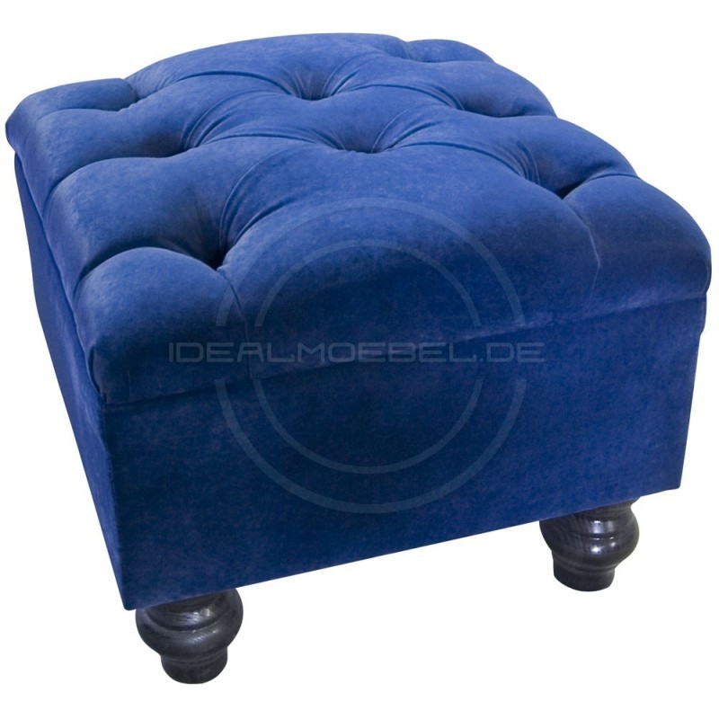 Pufa Chesterfield Lady Rem plusz Jaguar Electric (niebieski)