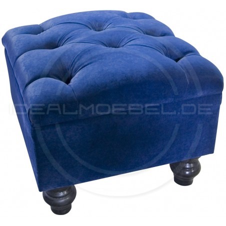 Pufa Chesterfield Lady Rem plusz Jaguar Electric (niebieski)